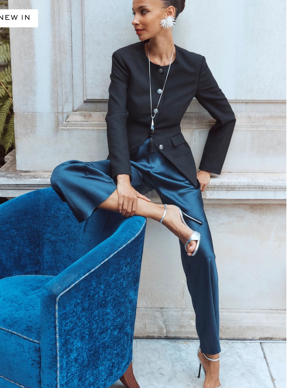 Beverly Pant in Midnight Navy